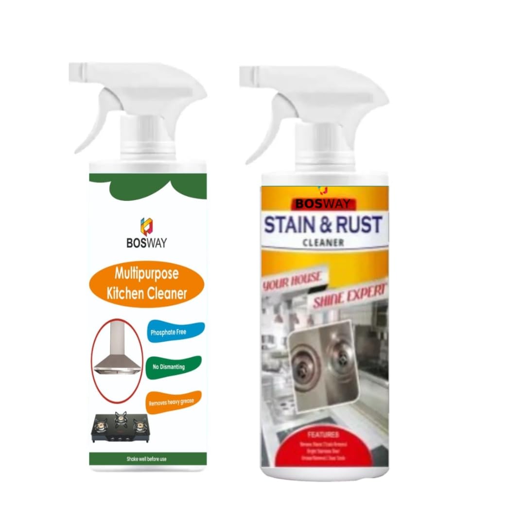 See full amazon price history chart for Bosway Multipurpose Combo of Kitchen Cleaner with Stain & Rust Remover (200ml) each | Suitable for all Grease, Oil, Rust, Stain, Carbon and Others | Pack of 2 | Ready to use Formula | Bosway Multipurpose Combo of Kitchen Cleaner with Stain & Rust Remover (200ml) each | Suitable for all Grease, Oil, Rust, Stain, Carbon and Others | Pack of 2 | Ready to use Formula | (B0D462HC3R) Amazon Price History, Amazon Price Tracker