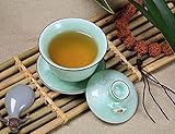 Home tea Celadon carp teacup/coffee cup/gaiwan(with lid and saucer) 120ml