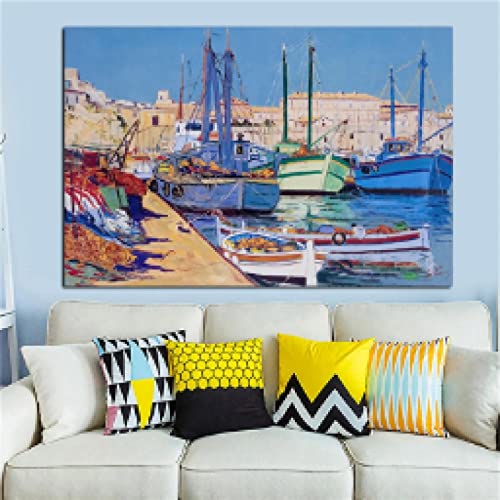 Impression murale marine sur toile paysage de mer sans cadre - 4
