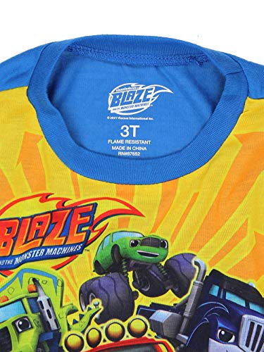 Nickelodeon Blaze And The Monster Machines Toddler Boys 2 Piece Pajamas Set (4T, Red/Blue) #TOP3
