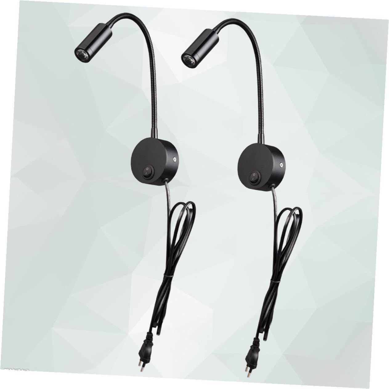 Operitacx 2 Piezas Luz LED de Lectura Lámpara de Pared Flexible para Dormitorio con Iluminación Direccional Suave y Ajustable para Estudiar y Trabajar