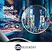 BLUEMOKY Blue Light Reading Glasses for Men，Sport Square Frame Readers, Anti Glare Computer Glasses