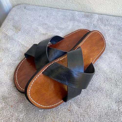 Handmade Moroccan Leather Sandals – Unique Artisian Style for Men3