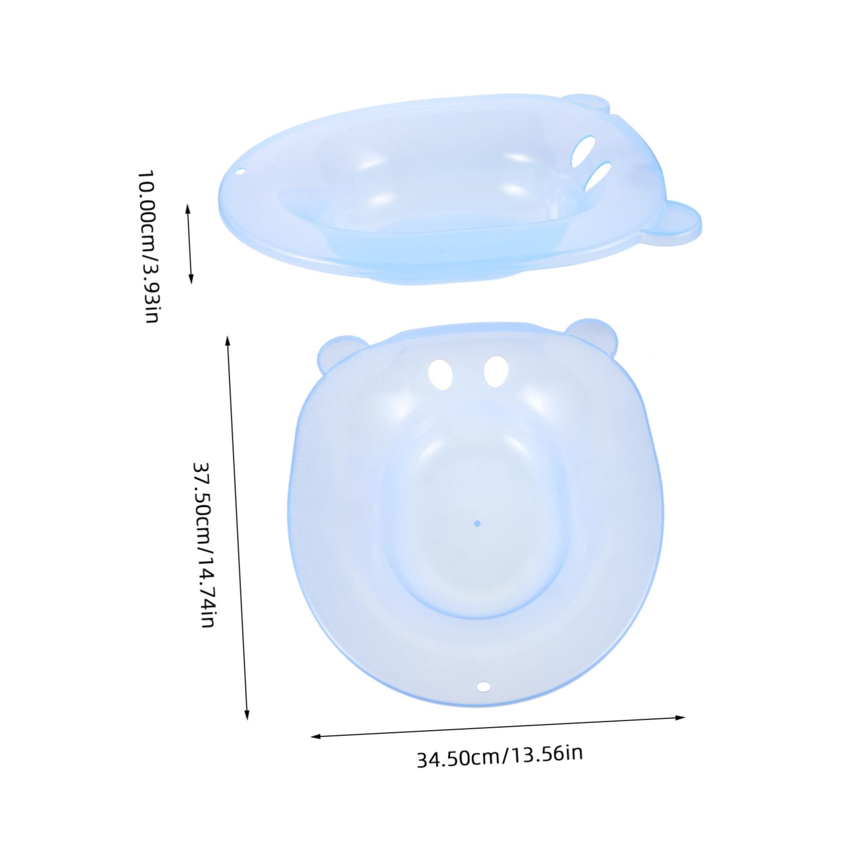 COLLBATH Sitz Bath Soak for Women Postpartum Care Basin Relief Toilet Seat Plastic Easy Clean