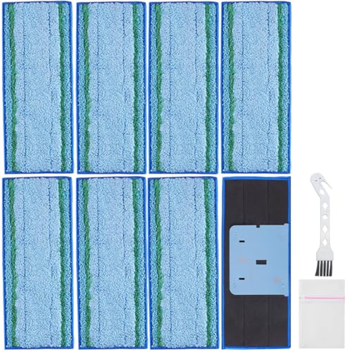 EATBALE Paquete de 8 accesorios de almohadilla de fregona para iRobot Braava Jet m6 Series Ultimate Robot Mop Lavable y reutilizable Robot de microfibra Paños de fregado húmedos Piezas de repuesto