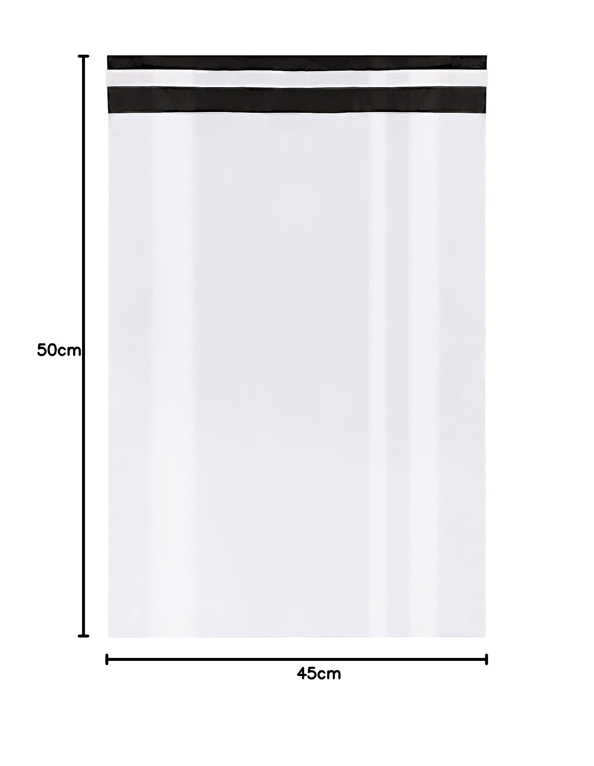 Pakomat Foliopaki kurierskie 35x45 cm 50 szt - Koperty foliowe samoprzylepne LDPE, nieprzejrzyste, wodoodporne i odporne na rozerwanie, białe na zewnątrz czarne w środku, mocne opakowania wysyłkowe