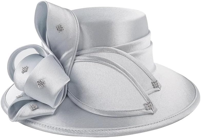 Women's Wide Brim Hats Church Hats Wedding Top Hat Female Tea Party Fascinators Formal Dress Caps