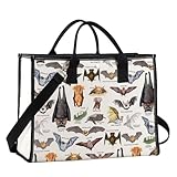 MYSOMY Bolsa de mano de murciélago, regalos para amantes de murciélagos, regalos de especies de murciélagos, bolsa de compras de murciélagos de vampiro, regalos temáticos de murciélagos, Bat Tg2 Reino