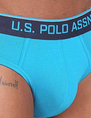 Image of U.S. Polo Assn. Mens Cotton Coolmax Solid I706 Briefs - Pack of 1