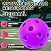Pickleball Balls, 26 Holes Outdoor Pickleballs, High Elasticity & Durable Pickle Balls for All Style Pickleball Paddles Indoor Pickleballs (6 - Pack), Purple