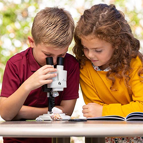 Iqcrew Science Discovery Series Dual-Illumination Stereo Microscope #TOP5