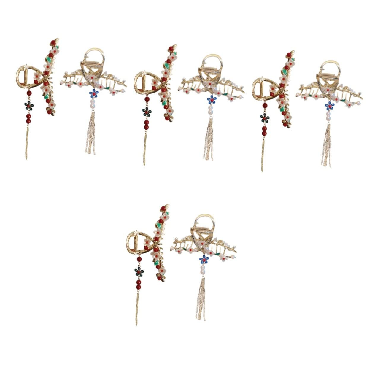 8 Pz Tornante Fermagli Per Artigli Di Fiori Fermaglio Per Artigli Di Perle Forcine Di Fiori Artiglio Per Delle Ragazze Prese Per Metallo Mancare Morsetto Zampa