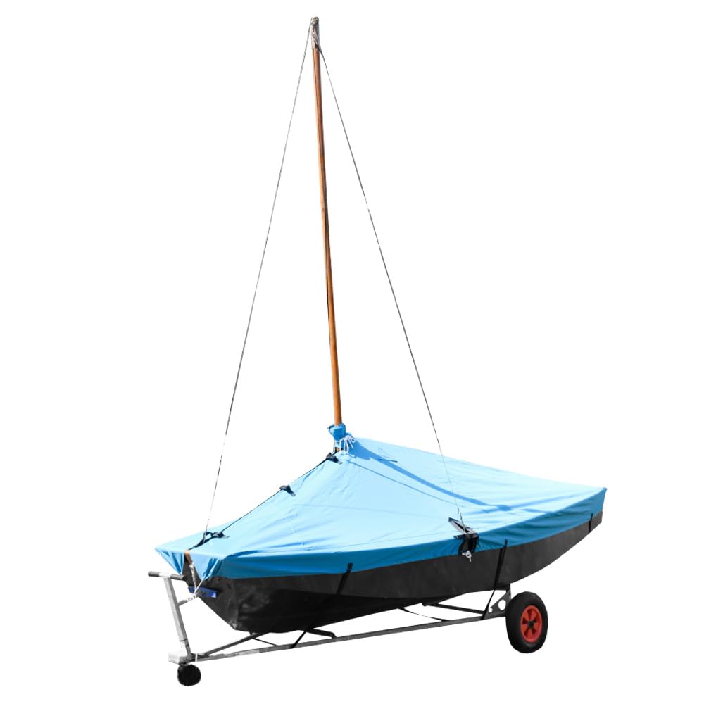 UK Custom Covers BC330BLUE Tailored Waterproof Overboom Dinghy Cover Blue - To Fit The Mirror Dinghy