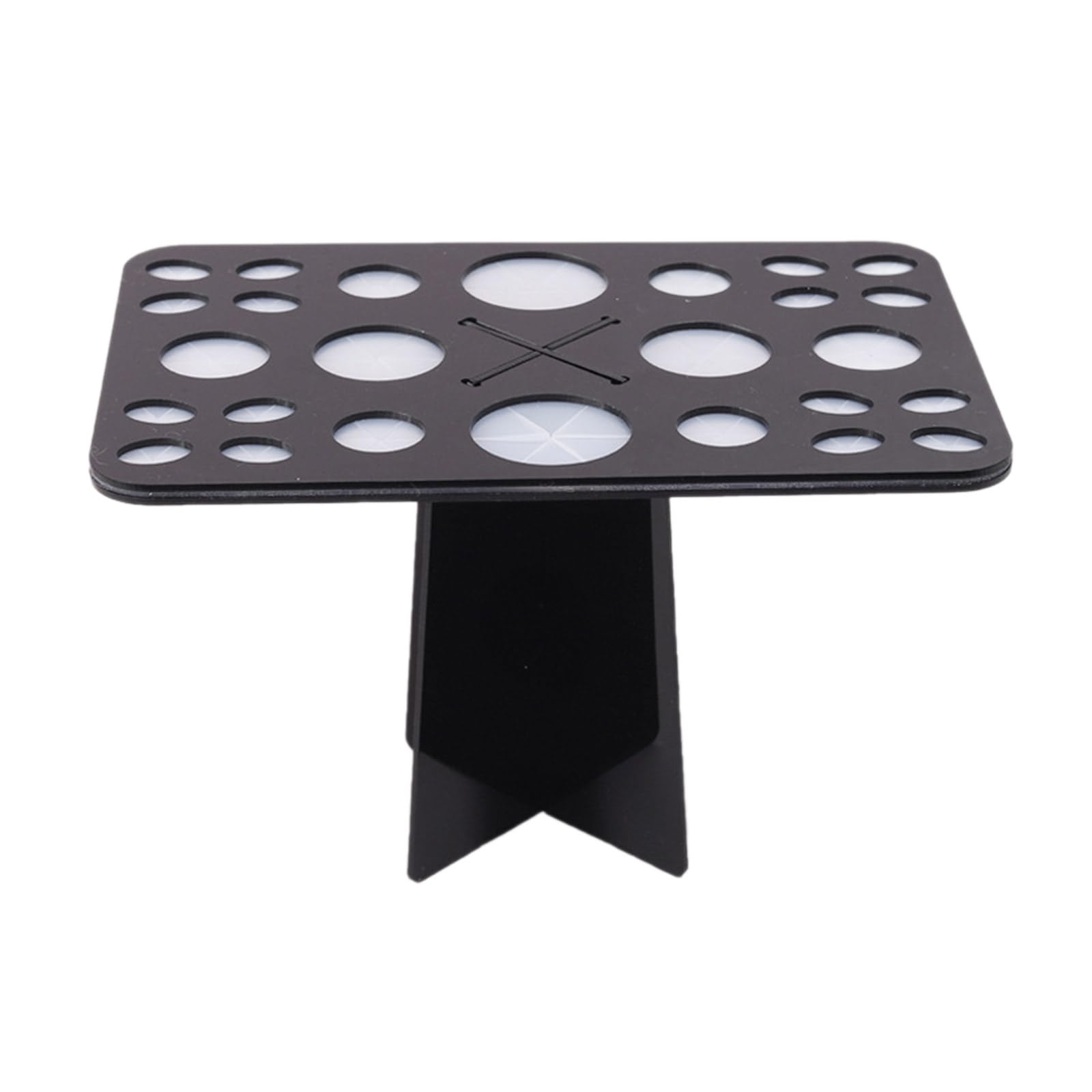 YWLUUOO Porous Multifunctional Cosmetic Brush Rack Eyebrow Pencil Beauty Storage Rack Box Pen Acrylic Bracket Display Stand