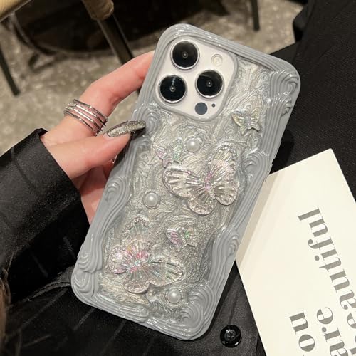Coque iPhone 15 joli papillon 3D le cadeau idéal pour filles et femmes