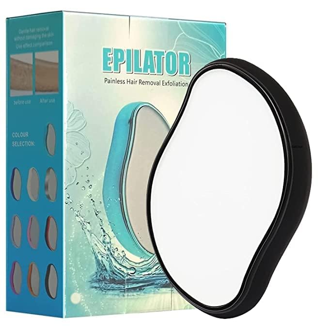 Sahji - Crystal Hair Eraser for Women & Men – Painless Hair Removal Epilator | Magic Crystal Hair Remover Exfoliator | Best Alternative to Razors, Waxing & Hair Removal Cream (Pack of 1)