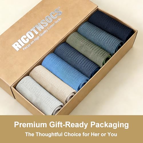 Image of Womens Cotton Anti-Pilling Quarter Crew Socks | Moisture-wicking, Odor-control, Lightweight, Office /gym, 7-pair, US 6-10