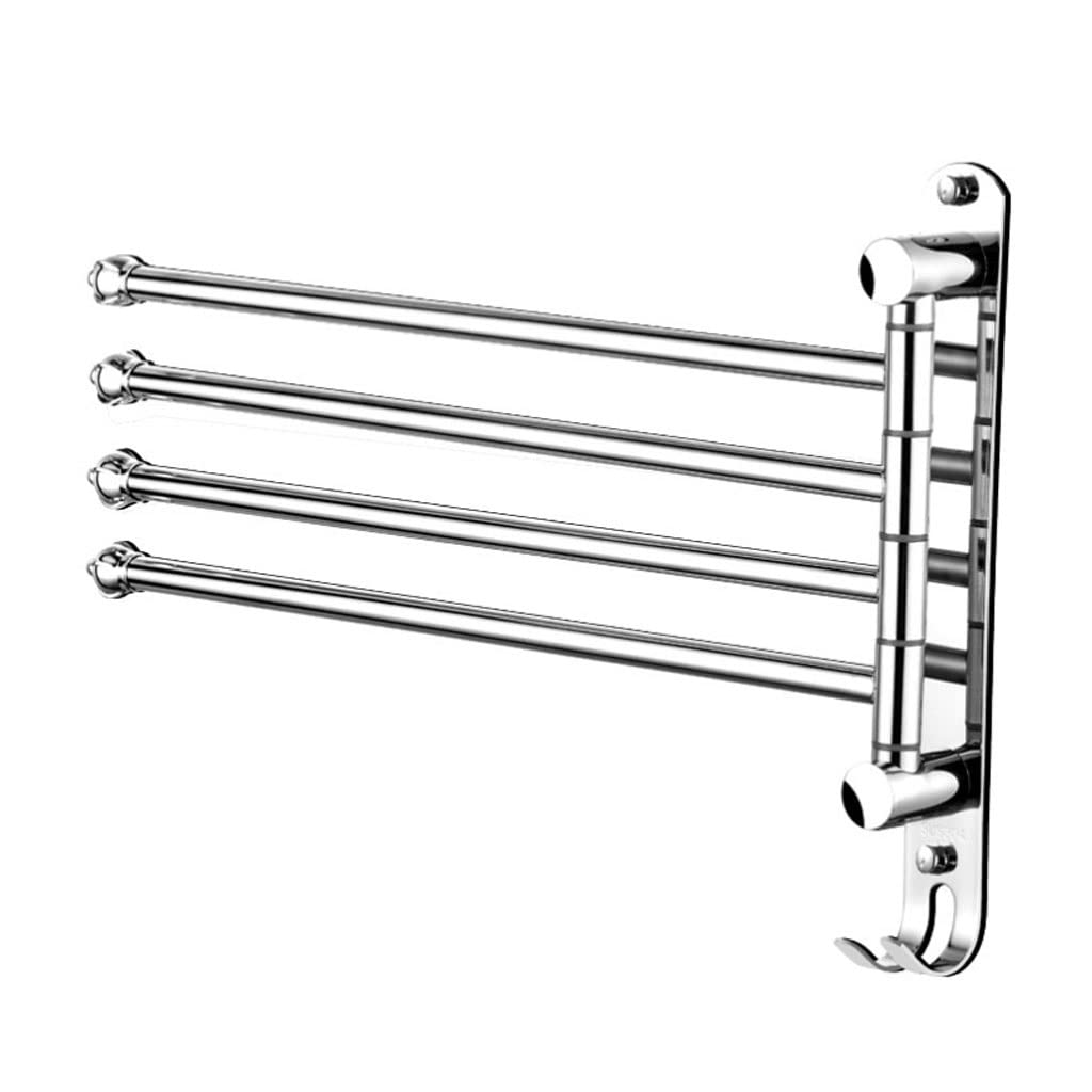 Porte-serviettes gain de place en acier inox pour petite salle de bain