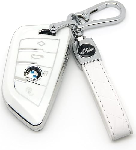 HAOYOUMEI Adecuado para llaves BMW La funda avanzada de TPU suave es compatible con teclas X1 X3 X4 X5 X6 X7 M5 M6 1 3 4 5 6 7 GT3 GT5 GT6 llave de