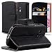 Produktbild Cadorabo Hülle kompatibel mit Samsung Galaxy S3 MINI aus Premium Kunst Leder Flip Klappbare Stoßfeste Magnetische [Standfunktion] [Kartenfächern] Cover Hülle für Galaxy S3 MINI Tasche in Schwarz