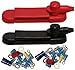 JQuad(Pair - Red & Black) 12 Terminal Distribution Block -BUSBARS- with Ring Terminals