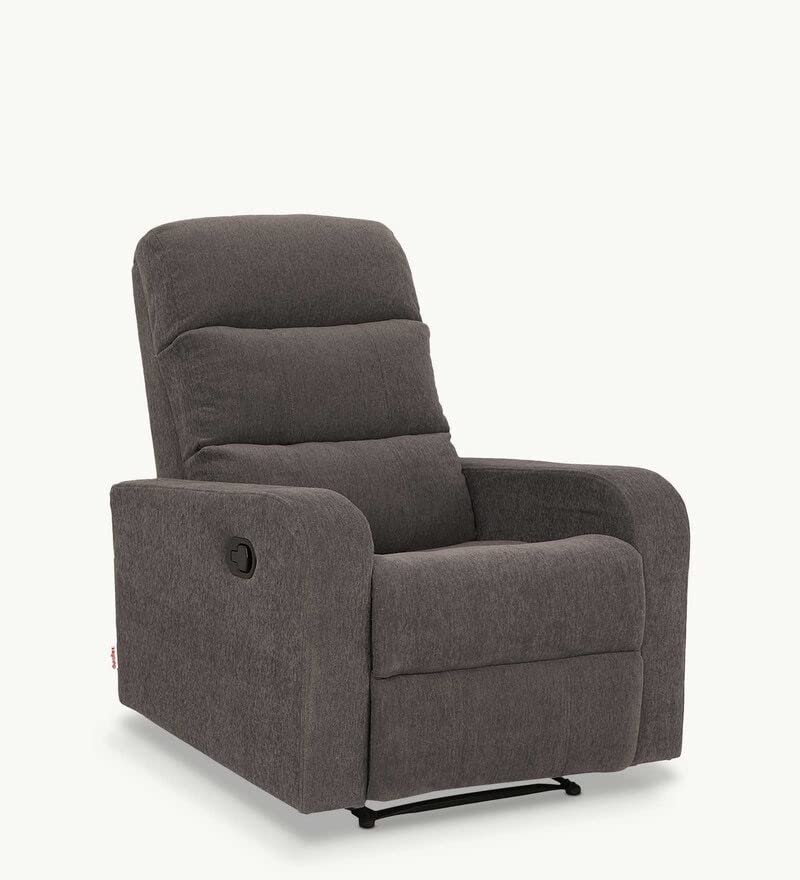 Image of Torque - Spino 1 Seater Fabric Manual Recliner | Recliner Sofa /Chair for Living Room, Bedroom, Office (Grey) | 1 Year Warranty