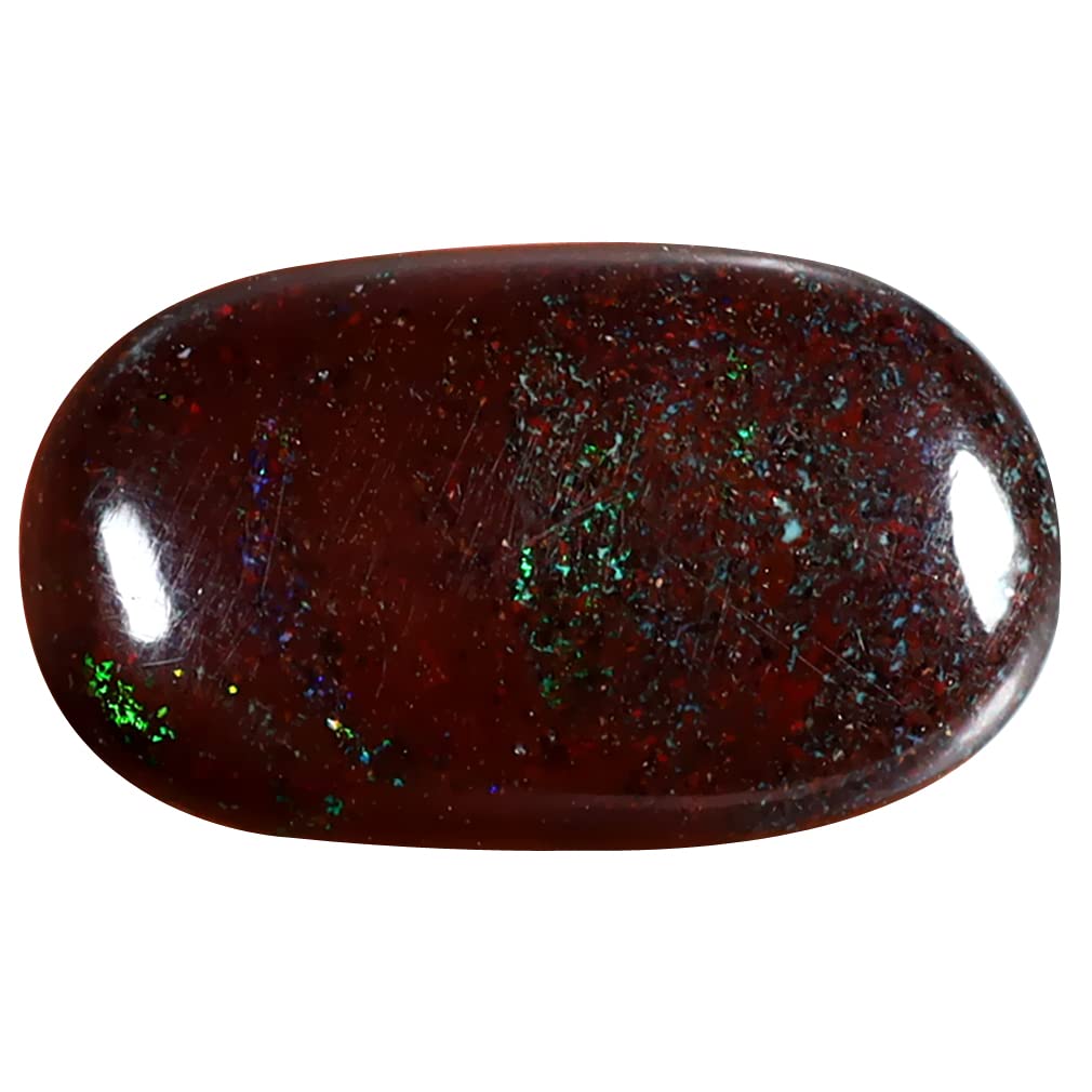 Opale australienne Boulder naturelle 4.95 ct, la poésie d'une pierre précieuse de roche brute