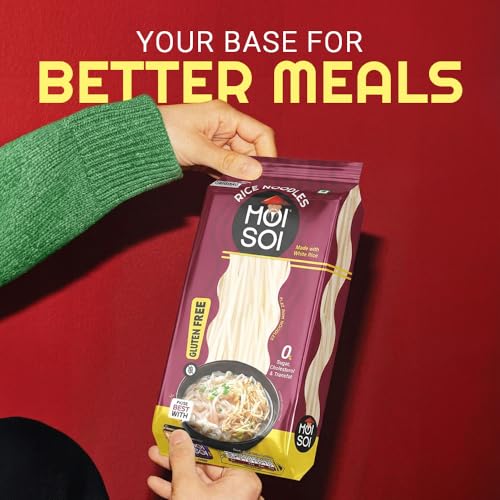 Image of Moi Soi Thai Rice Stick Noodles - Made with Thai Rice |Naturally Gluten Free | Cholesterol Free | 400gms