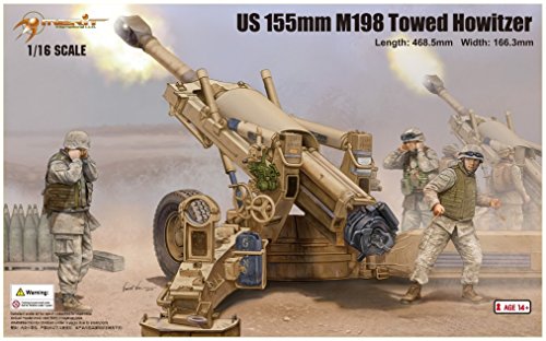 US 155mm M198 Towed Howitzer Kit Merit Models 1:16 obusier à assembler