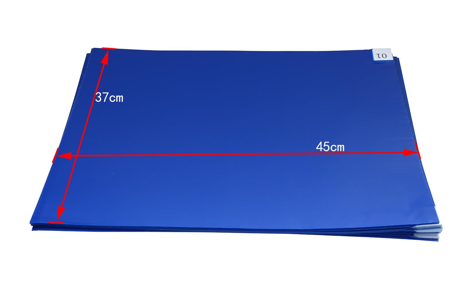 Reinraum Klebematte blau, 45X37cm 300 Blatt/10 Stück | Hoch Klebekraft, Boden Klebrige Matten, blauen Bodenmatten, für Home, Office, Fitness-Raum, Krankenhaus, Labor