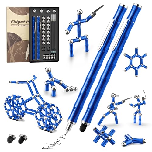 Tigerhu Bolígrafo Magnético, Divertido Juguete Antiestrés ultifunción, Fidget Pen Regalos para Hombres, Mujeres, Niños y Cumpleaños Festival Regalo Adolescentes, Gadgets Tecnologicos-Azul Tigerhu Bolígrafo Magnético, Divertido Juguete Antiestrés ultifunción, Fidget Pen Regalos para Hombres, Mujeres, Niños y Cumpleaños Festival Regalo Adolescentes, Gadgets Tecnologicos-Azul