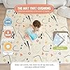 Alfombra Bebe Acolchada Plegable 180x200x1.5cm- Gimnasio Bebe - Manta De Juegos - Manta Actividades Impermeable Reversible - Tapete De Actividades - Gimnasio Infantil - Regalo #2