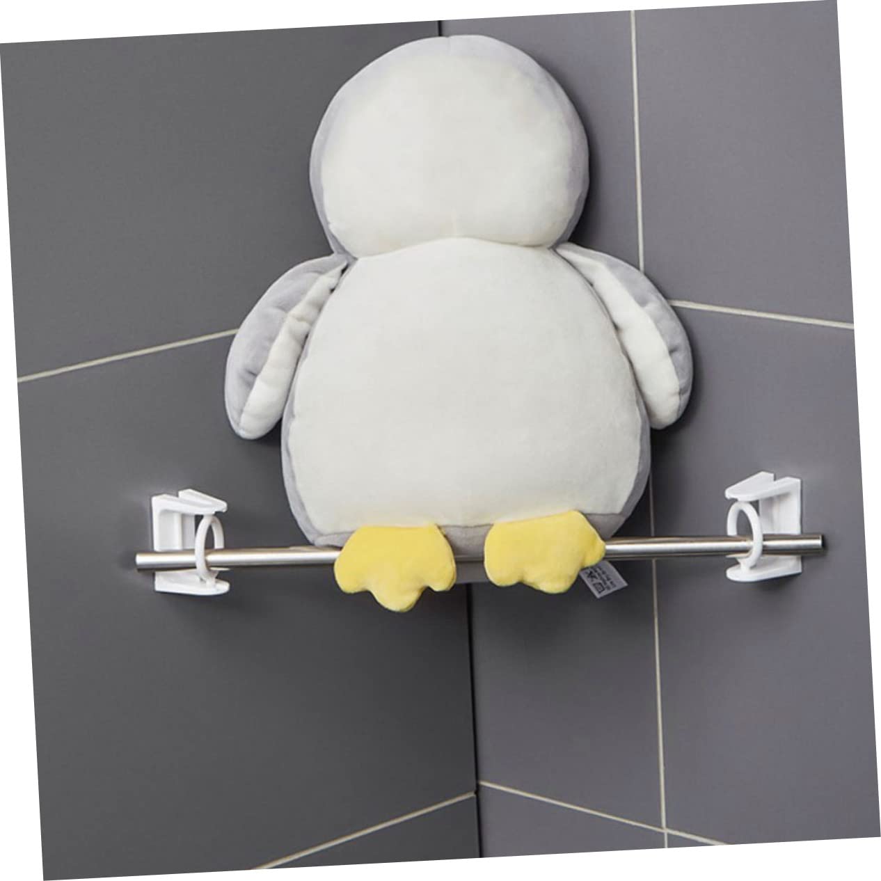 Zerodeko 5 Ensembles Crochet Rond Tringle À Rideau Magnétique Filet Filtrer Double Supports De Tringle À Rideaux sans Perçage Porte-canaux De Rideau De Plastique Blanche 4 Pièces * 5