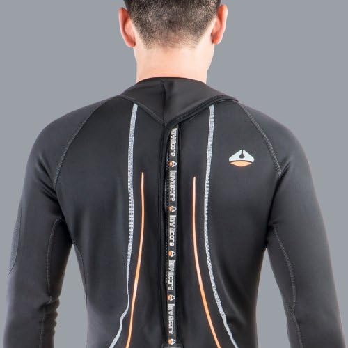 New Men's (Size Medium-Large) LavaCore BackZip Trilaminate Polytherm Full Jumpsuit for Scuba Diving, Surfing, Kayaking, Rafting, Paddling & Many Other Water Sports