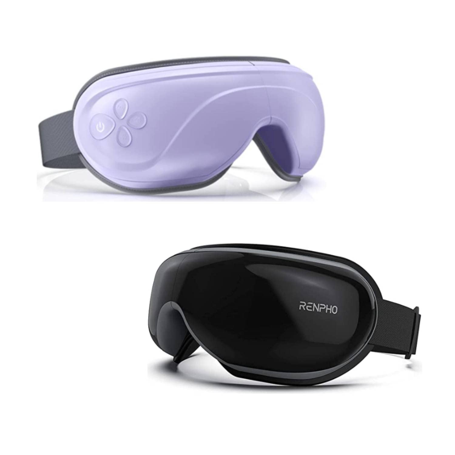 RENPHO Eye Massager with Heat Purple Black