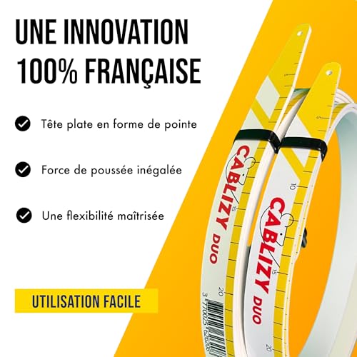 Passe cable mural électricien Easygrip pour rénover les combles