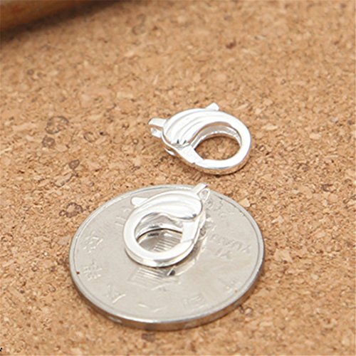 Fermoir mousqueton argent massif trou large pour reparer facilement un collier