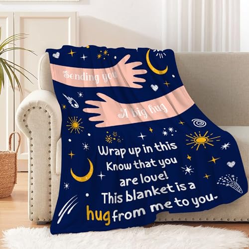 Todeyya Get Well Soon Gifts for Women Men, Get Well Blanket with Inspirational Words, Inspirational Blanket Gift, After Surgery Gifts for Family, Friends 50x40 in for Kids