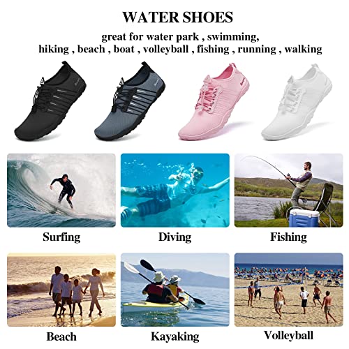 Racqua Water Shoes Quick Dry Barefoot Water Aqua Sport Beach Pool Swim Surf Diving for Men Women