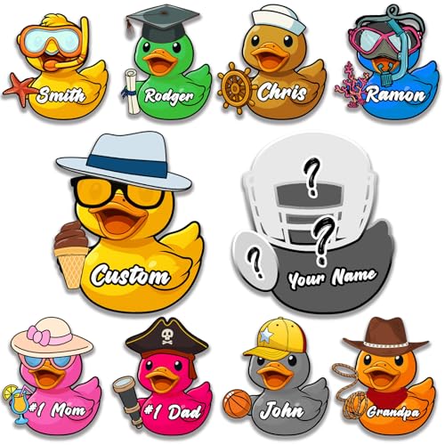 Pack de 2 imanes personalizados de pato para crucero