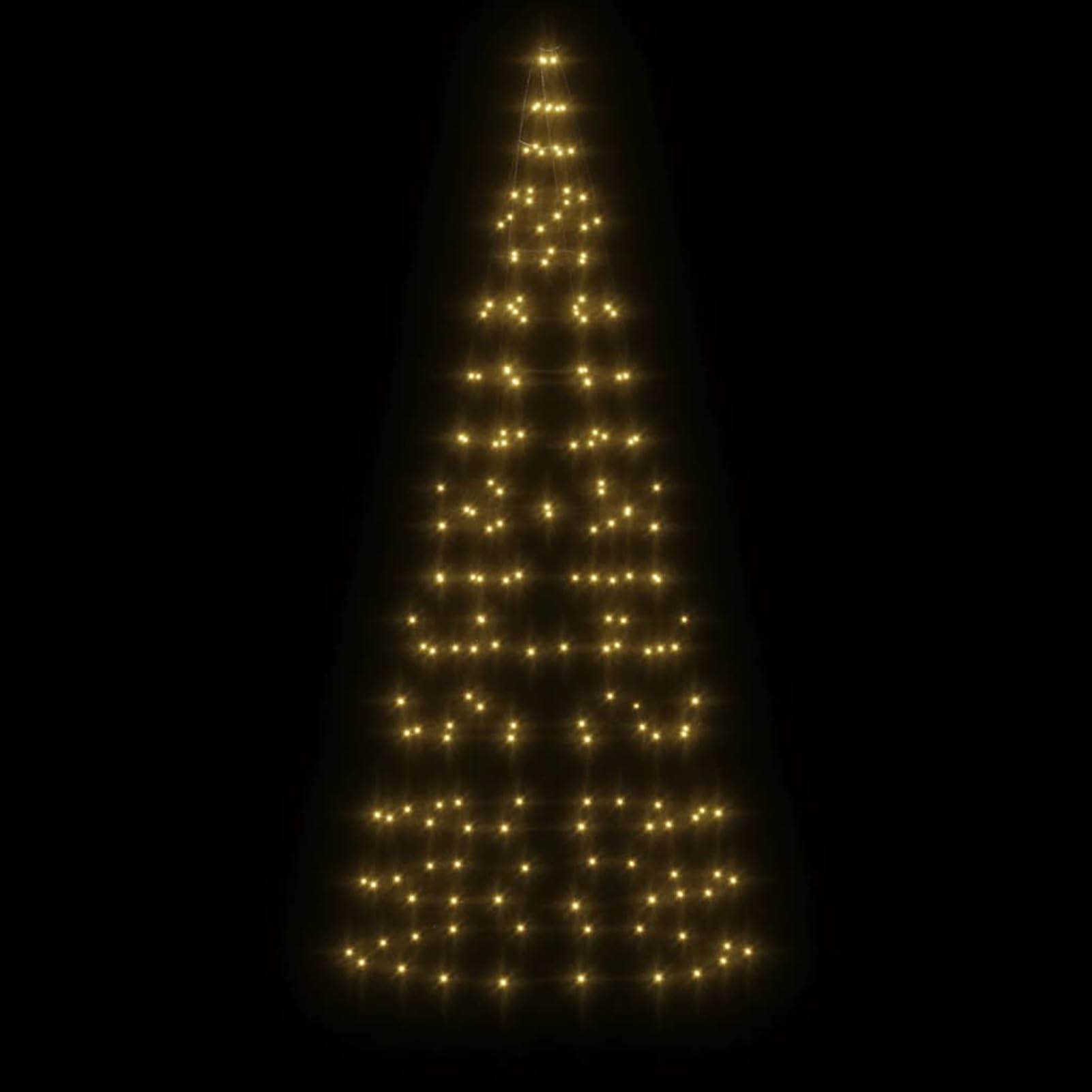 Gecheer Albero di Natale a LED, 8 modalità di Illuminazione, 180cm, Stringhe Luminose, per Decorazione Natalizia Esterna