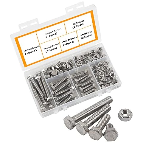 M6 Stainless Steel Screws and Bolts Kit Cover
