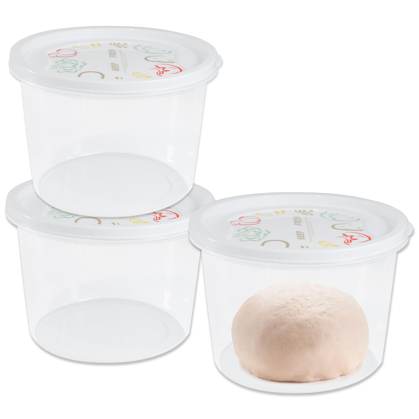 Stackable Pizza Dough Proofing Boxes Dough Proofing Container with Lid 1100ml portion (3)-image-36