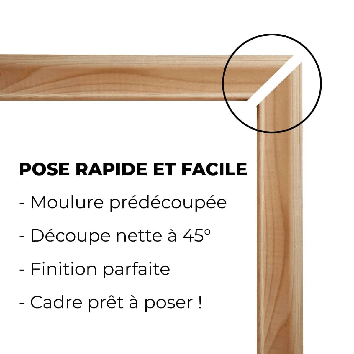 NORDLINGER PRO Vorgeschnittene Holzleisten für Türverkleidungen – geeignet für Türen von 73 und 83 cm – FSC