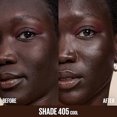 Image of Maybelline Lifter Plump & Glow Foundation, Liquid Foundation with 2% Niacinamide + Hyaluronic Acid, Plumping and Brightening Face Makeup, 405, 1 Count