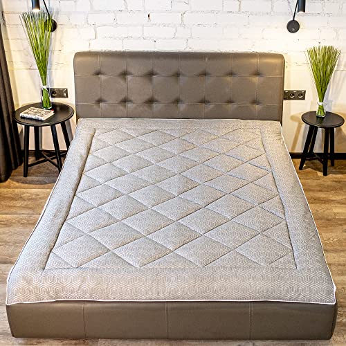 Comfier Sleep Matratzenauflage aus Bambus, für King-Size-Bett, extra tief, 150 x 200 cm, Anthrazit Cover