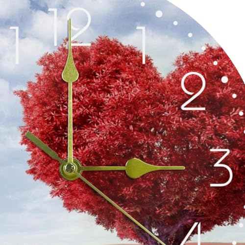 Horloge murale silencieuse à quartz avec grand cadran en acrylique pour un sommeil paisible - 3