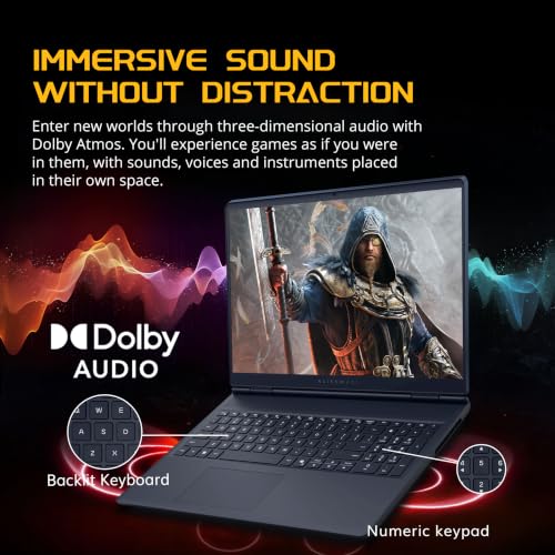 Image of Dell Alienware Aurora 16 16 inch WQXGA 120Hz Gaming Laptop, Intel Core 7 240H, 64GB DDR5, 5TB Storage(4TB SSD+1TB Docking Station Set), NVIDIA GeForce RTX 5050, Backlit Keyboard, Win 11 Pro, Indigo