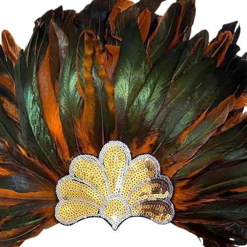 Coiffe indienne à plumes pour cheveux bandeau idéal pour soirée rétro - 6