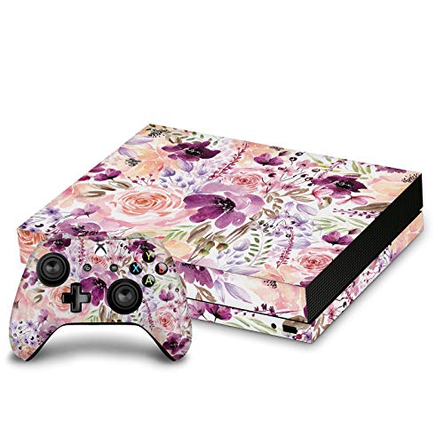 Skin vinyle Xbox One X Chaos Floral - Autocollant de protection console et manette de jeu